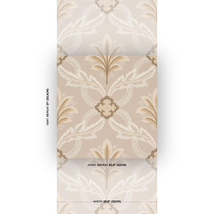 Front Waltz Wallpaper - Taupe  5013153