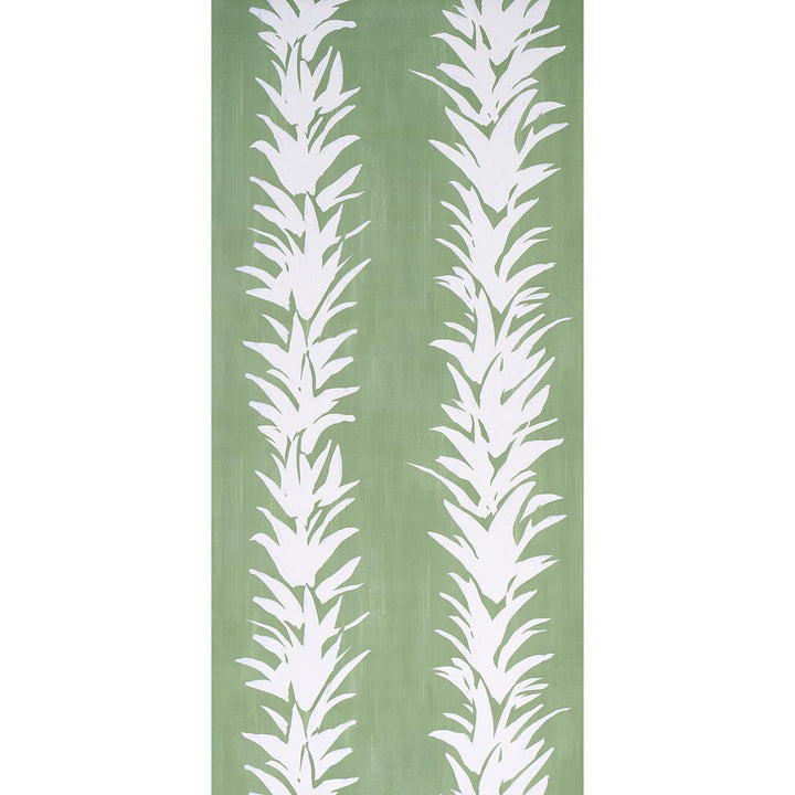White Lotus Wallpaper Soft Green