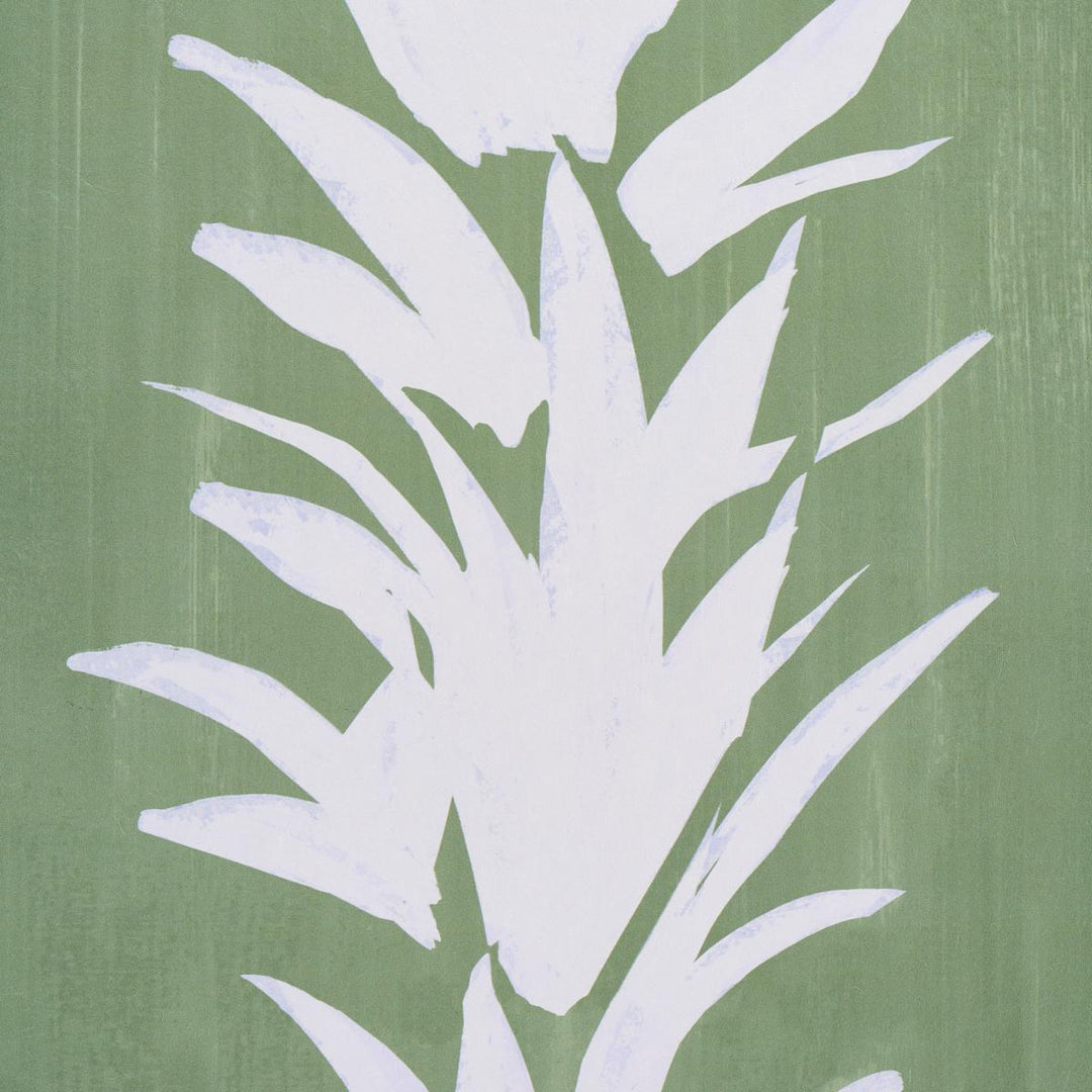 White Lotus Wallpaper Soft Green