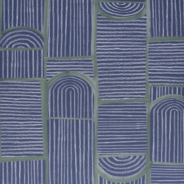 Bloomsbury Wallpaper Deep Navy
