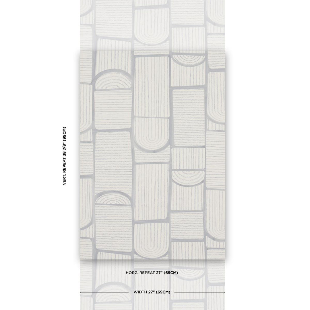 Bloomsbury Wallpaper Cool Gray