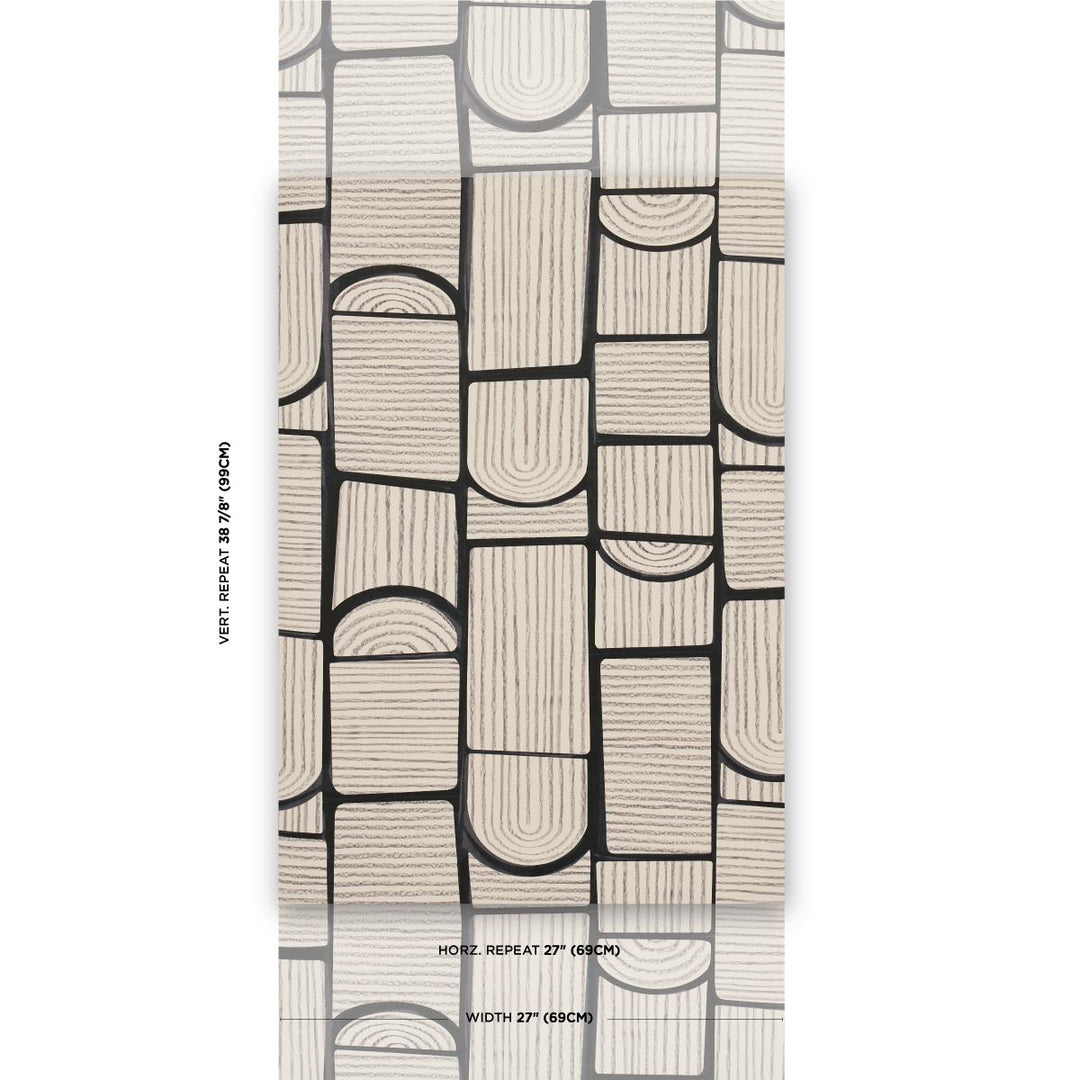 Bloomsbury Wallpaper Carbon