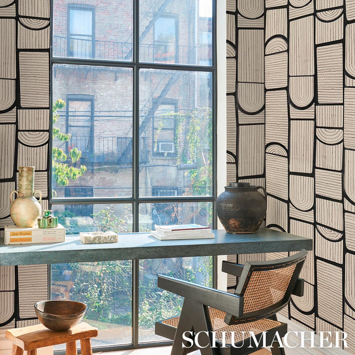 Bloomsbury Wallpaper Carbon