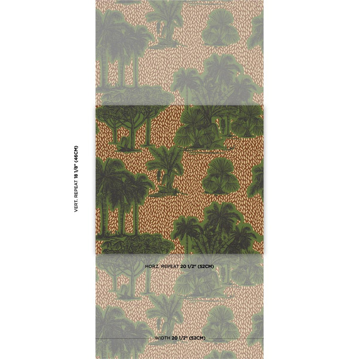 Tropical Safari Print Wallpaper Orinoco Verdant Oasis