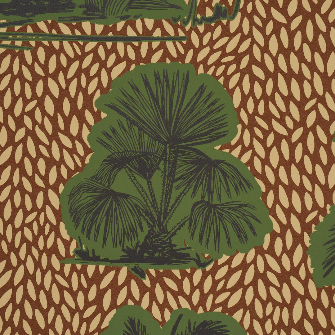 Tropical Safari Print Wallpaper Orinoco Verdant Oasis