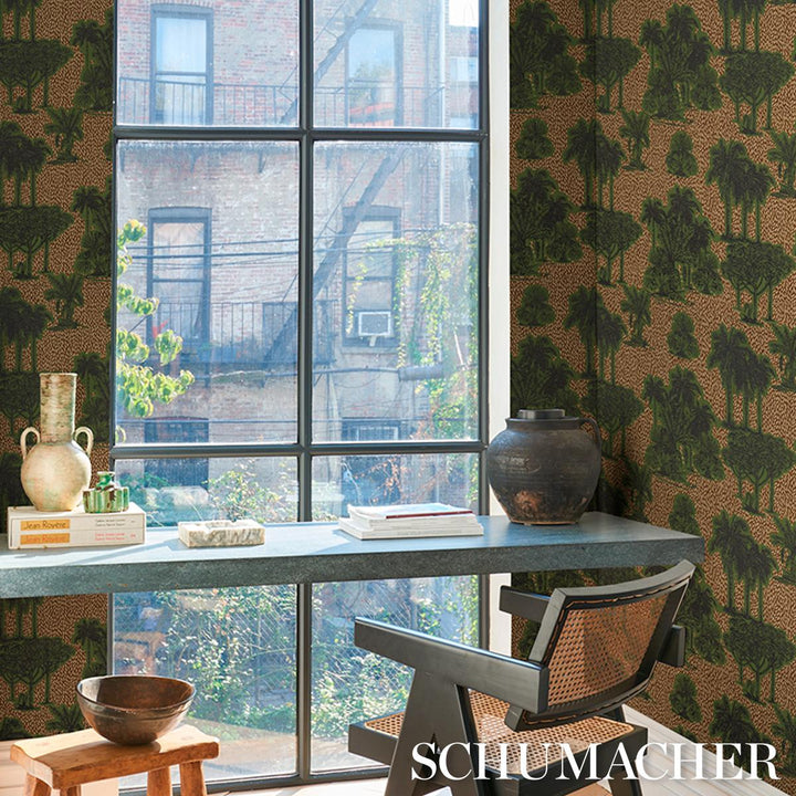 Tropical Safari Print Wallpaper Orinoco Verdant Oasis