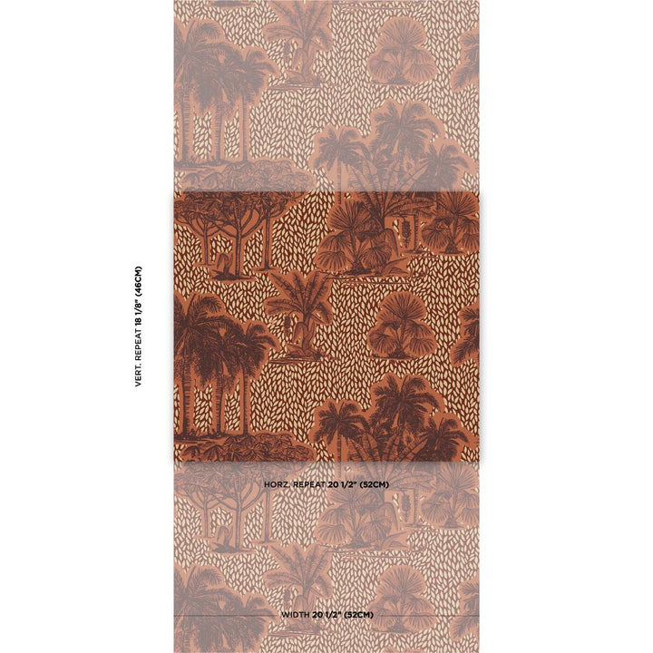 Tropical Safari Print Wallpaper Sunset in Los Llanos