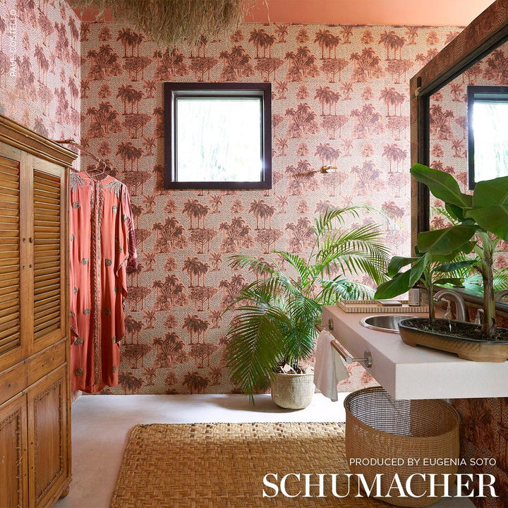 Tropical Safari Print Wallpaper Sunset in Los Llanos
