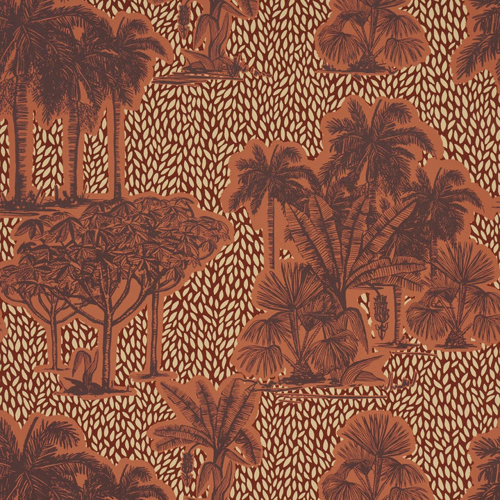 Tropical Safari Print Wallpaper Sunset in Los Llanos
