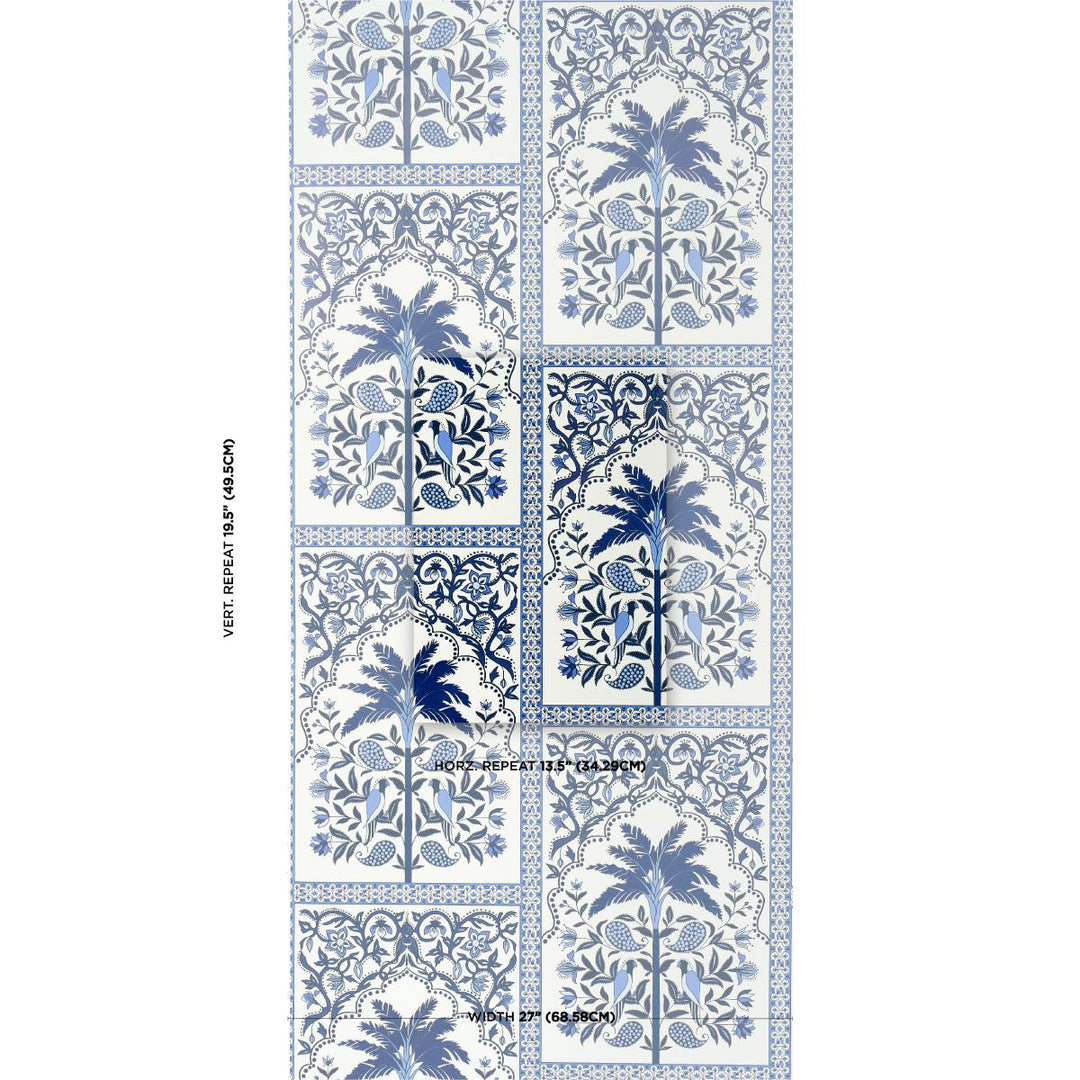 Amazonas Mystique Wallpaper - Tropical Shades of Blue  5016941