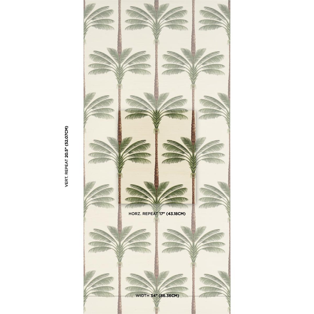 A Palm Is A Palm Sisal Wallpaper - In Daylight Evergreen  5016961
