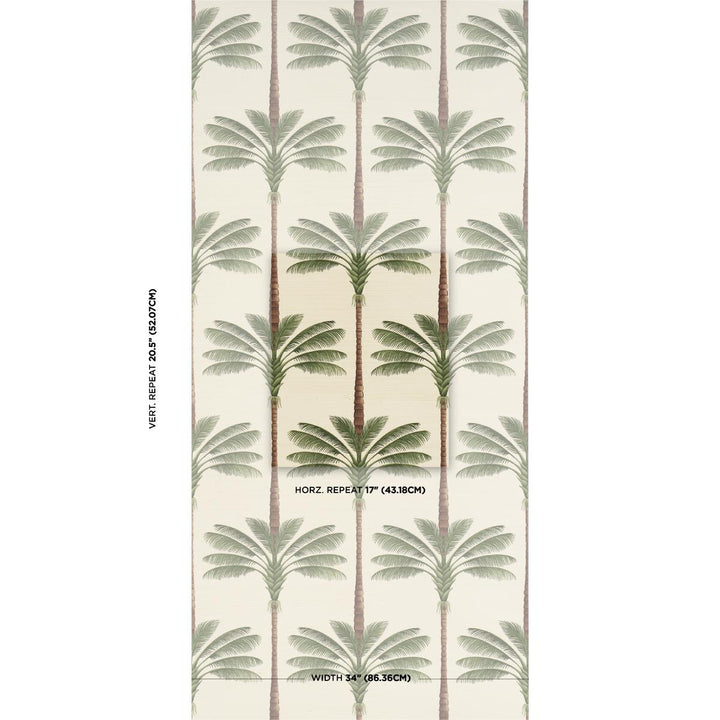 A Palm Is A Palm Sisal Wallpaper - In Daylight Evergreen  5016961