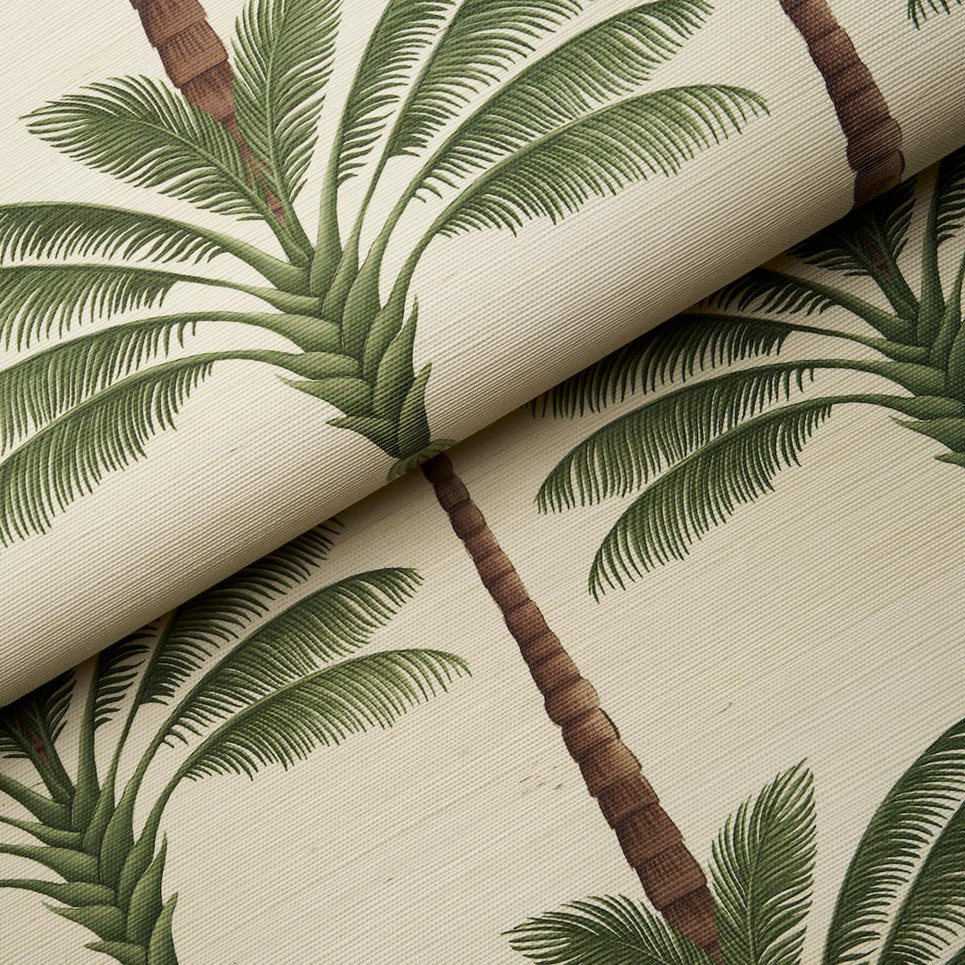 A Palm Is A Palm Sisal Wallpaper - In Daylight Evergreen  5016961
