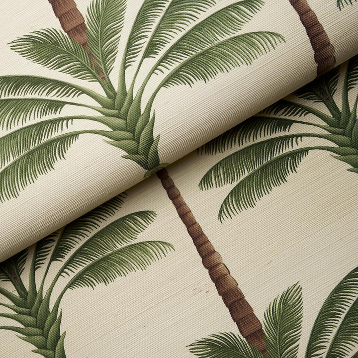 A Palm Is A Palm Sisal Wallpaper - In Daylight Evergreen  5016961