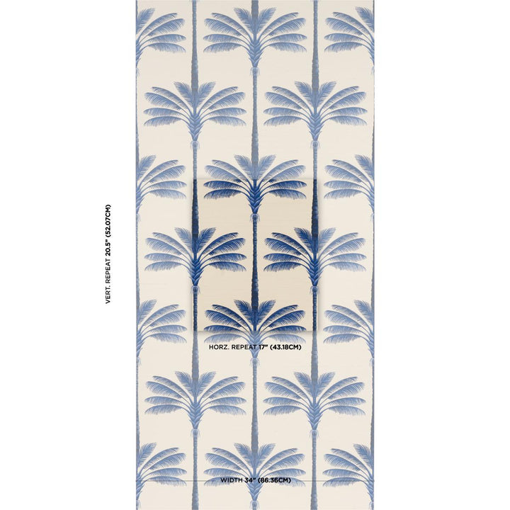 A Palm Is A Palm Sisal Wallpaper - Indigo Palm Grove 5016962