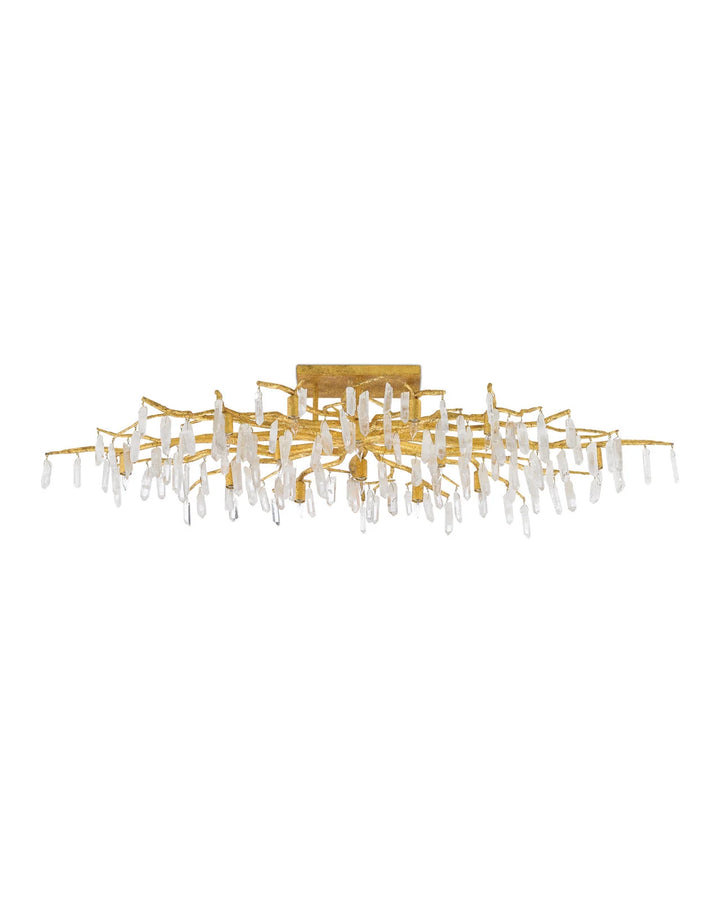 Forest Light Gold Semi-Flush Mount