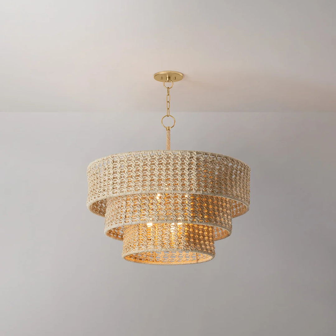Yorkhill Abaca Rope Chandeier