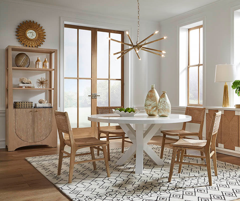 Greer Dining Table - White Lacquer