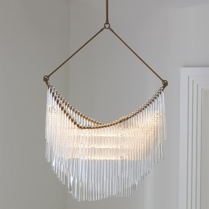 Draped Glass Chandelier Large