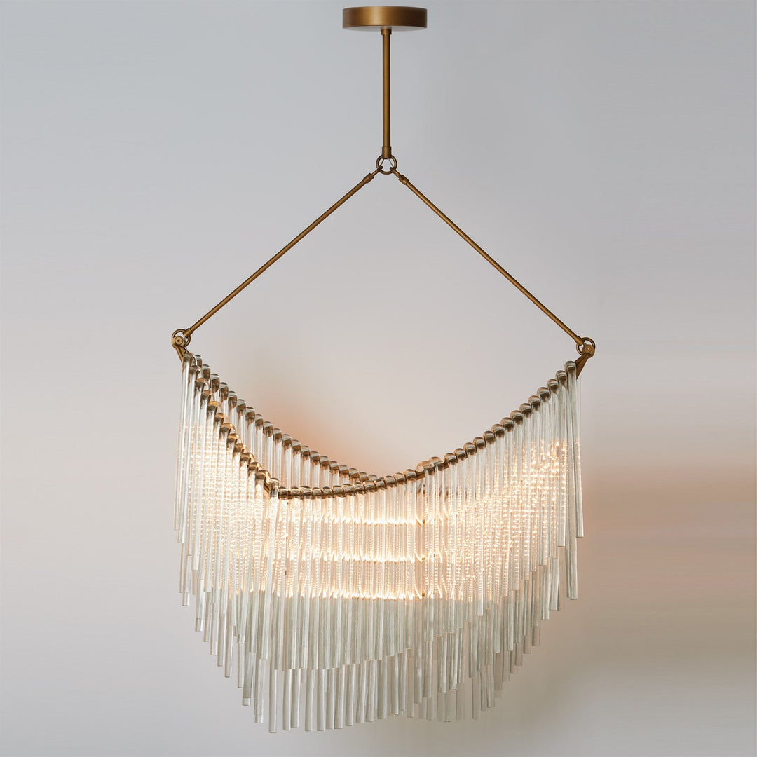 Draped Glass Chandelier Large