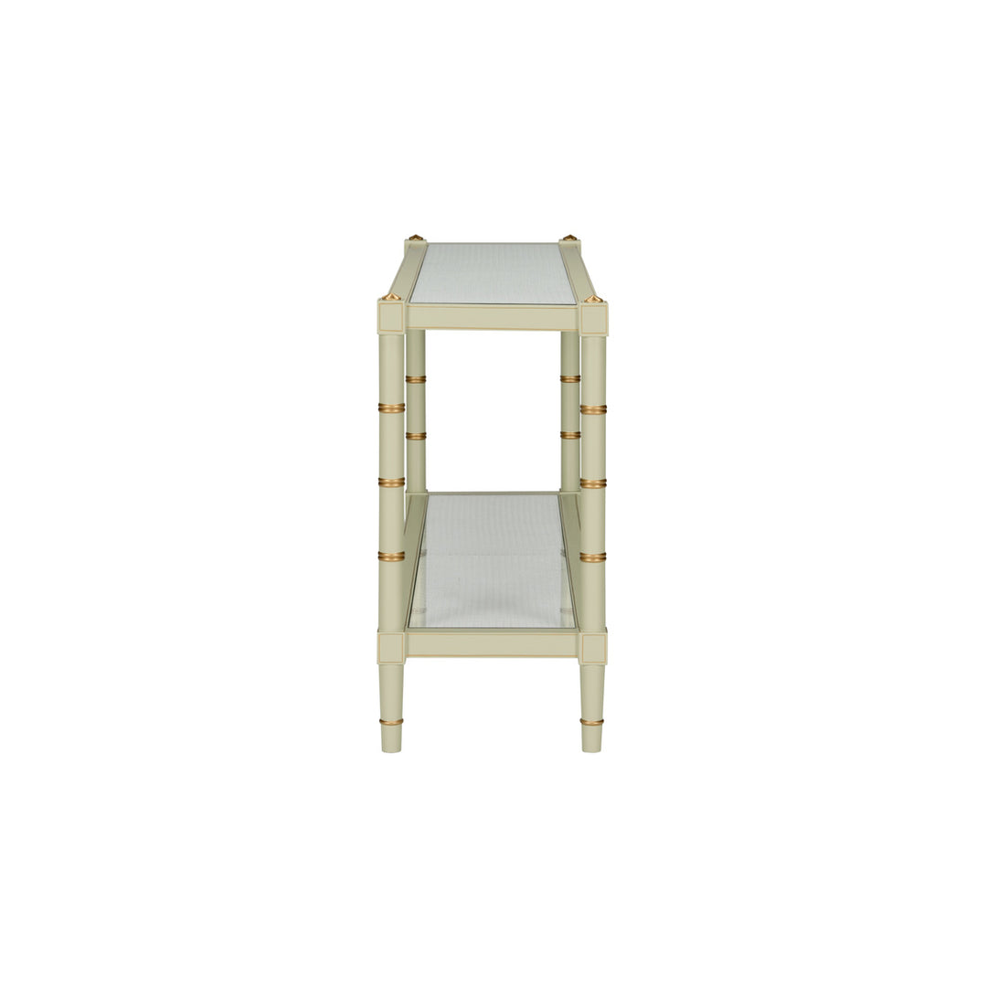 Conner Cane Console - Green