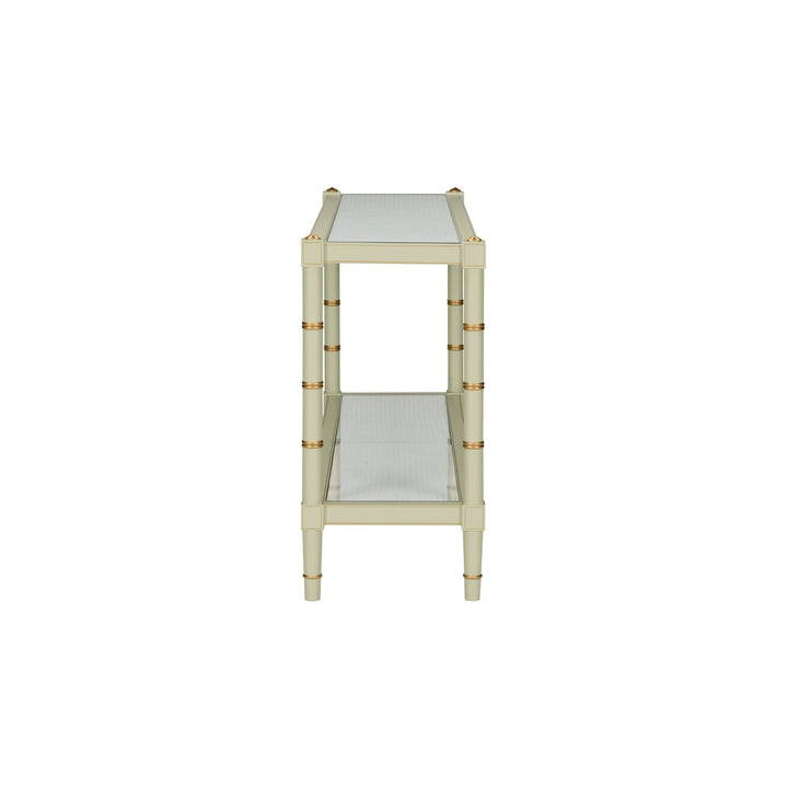Conner Cane Console - Green