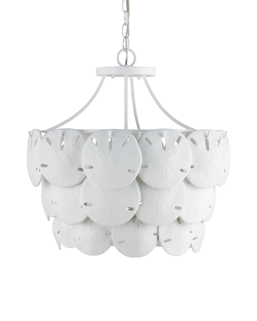 Tulum Medium White Chandelier