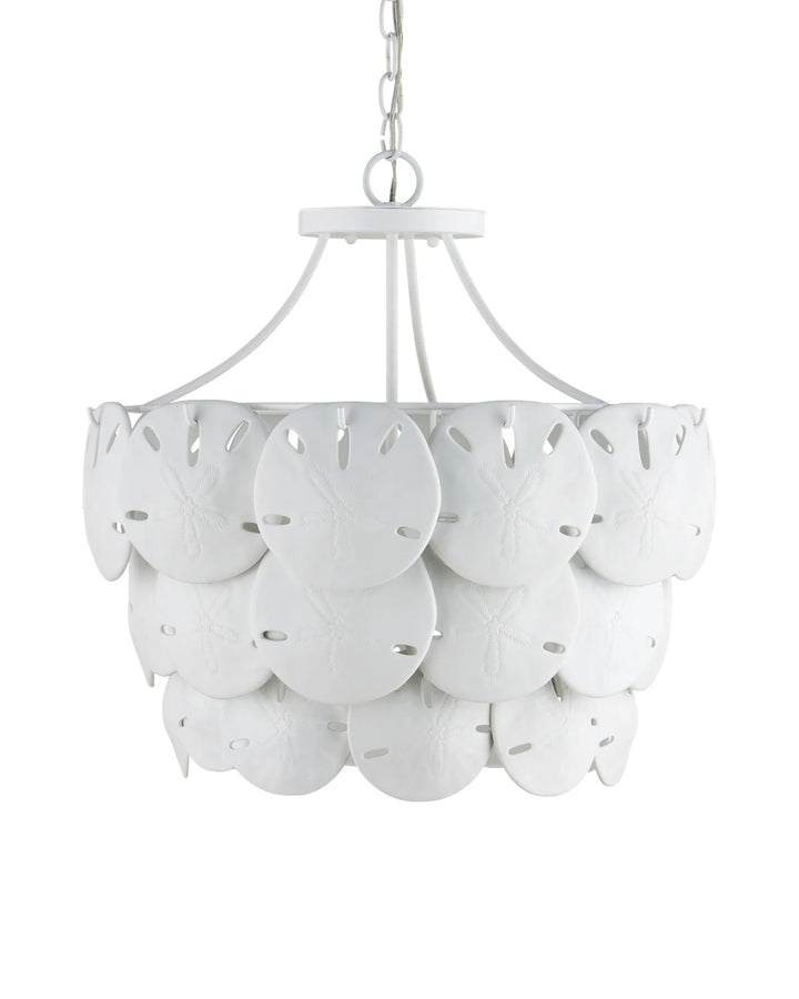 Tulum Medium White Chandelier
