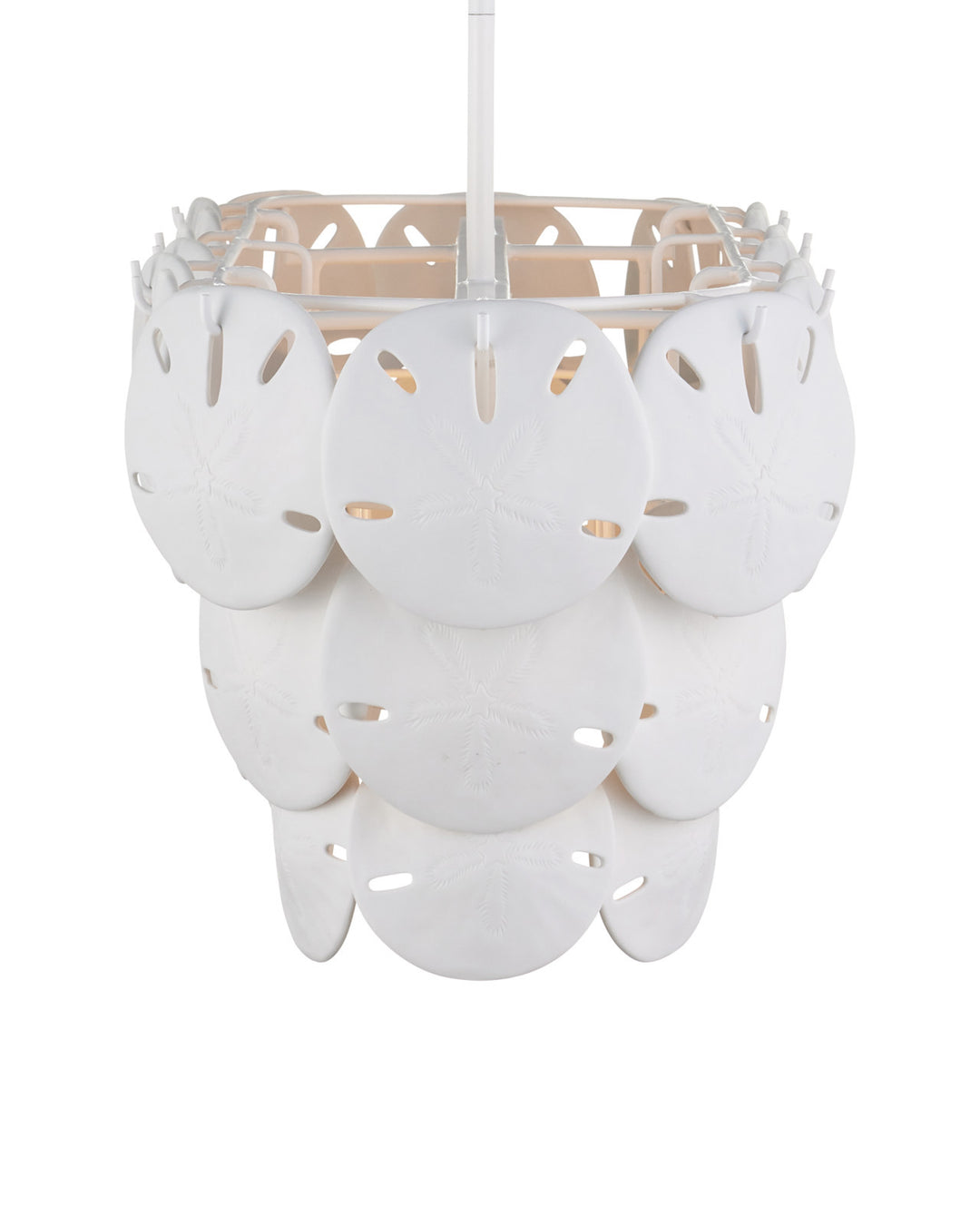 Tulum Oval White Chandelier