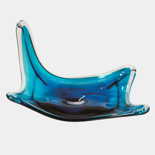 Stingray Glass Bowl Aqua