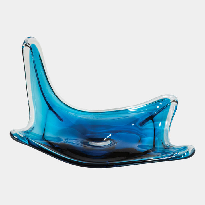 Stingray Glass Bowl Aqua