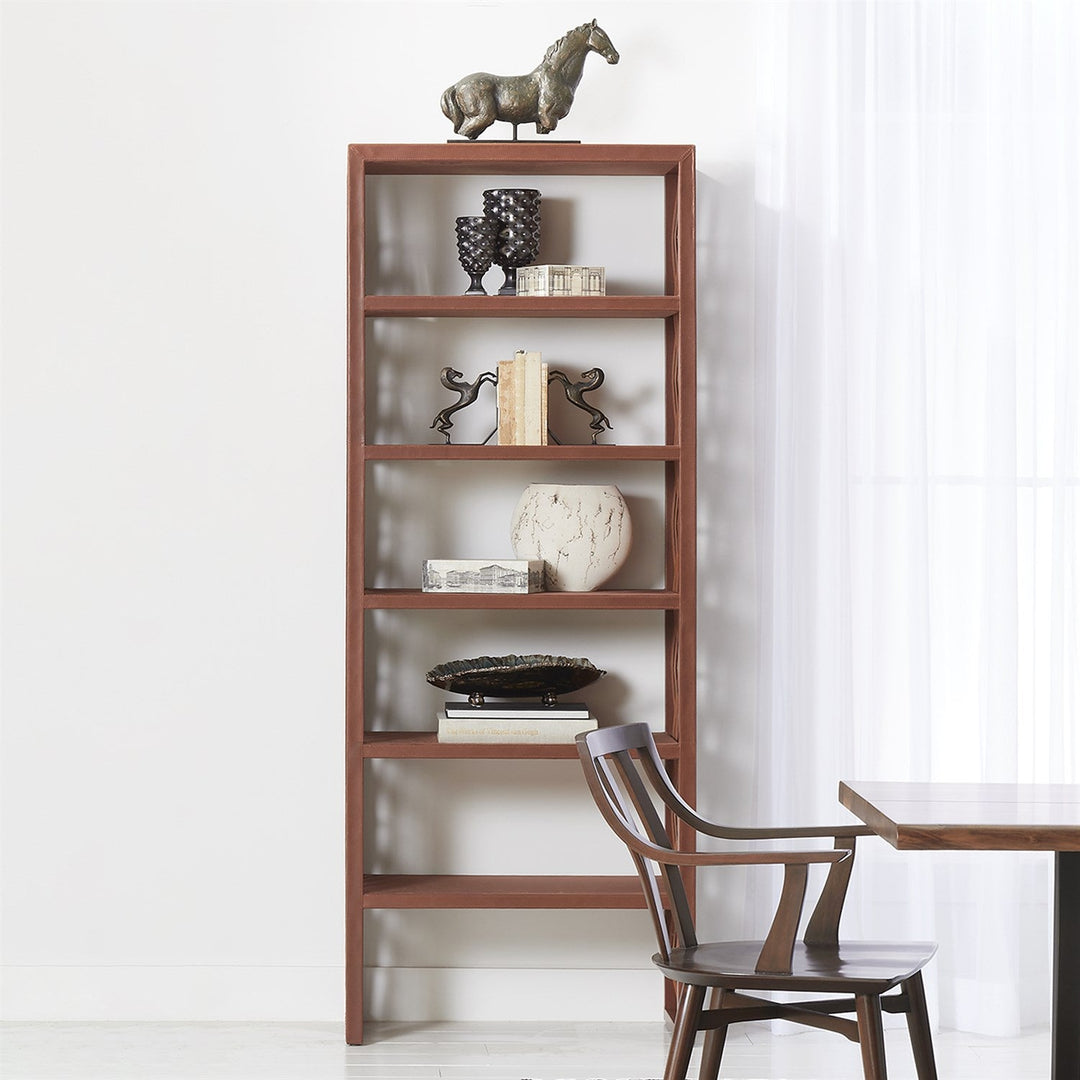 Woven Leather Etagere-Saddle