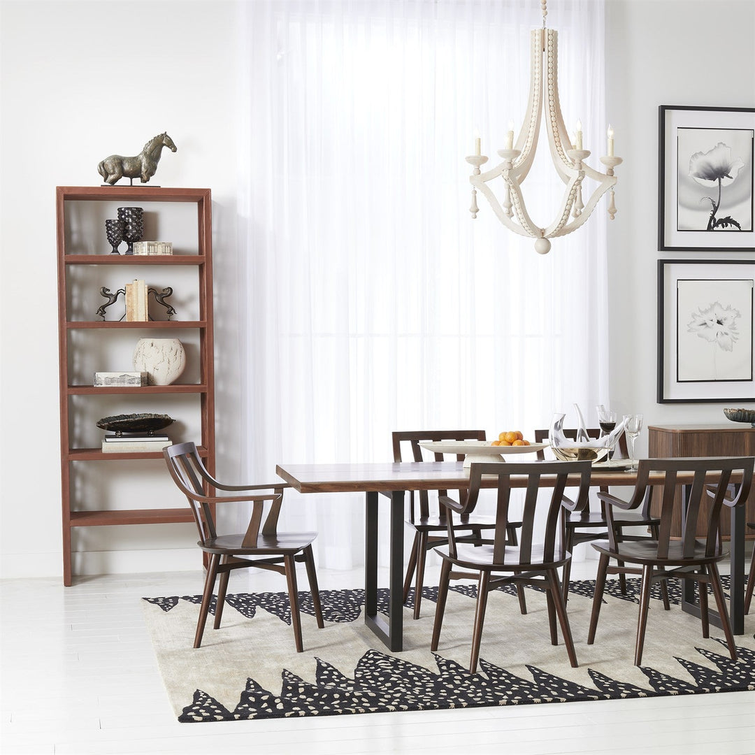 Woven Leather Etagere-Saddle