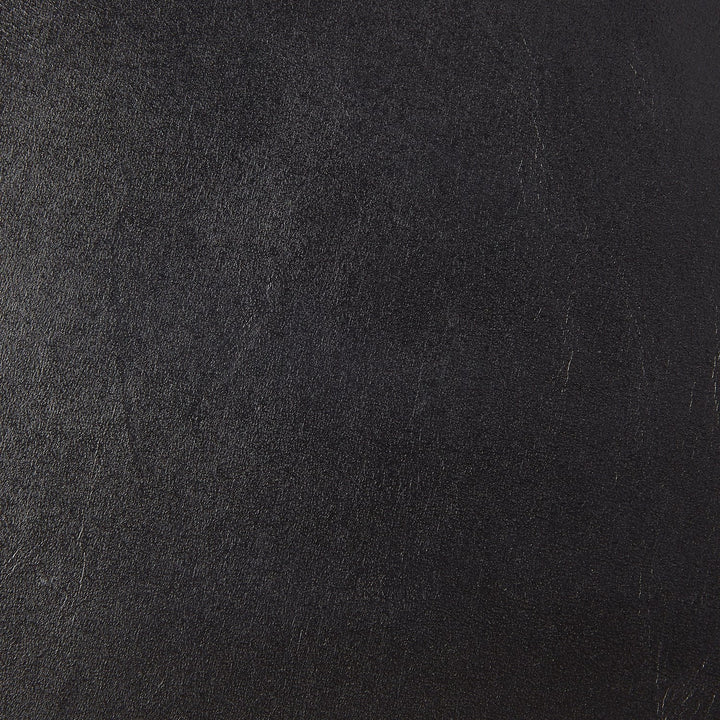 Moderno Bench-Black Marble Leather