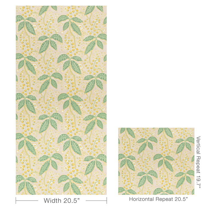 Putnam Wallpaper Celery/Yellow