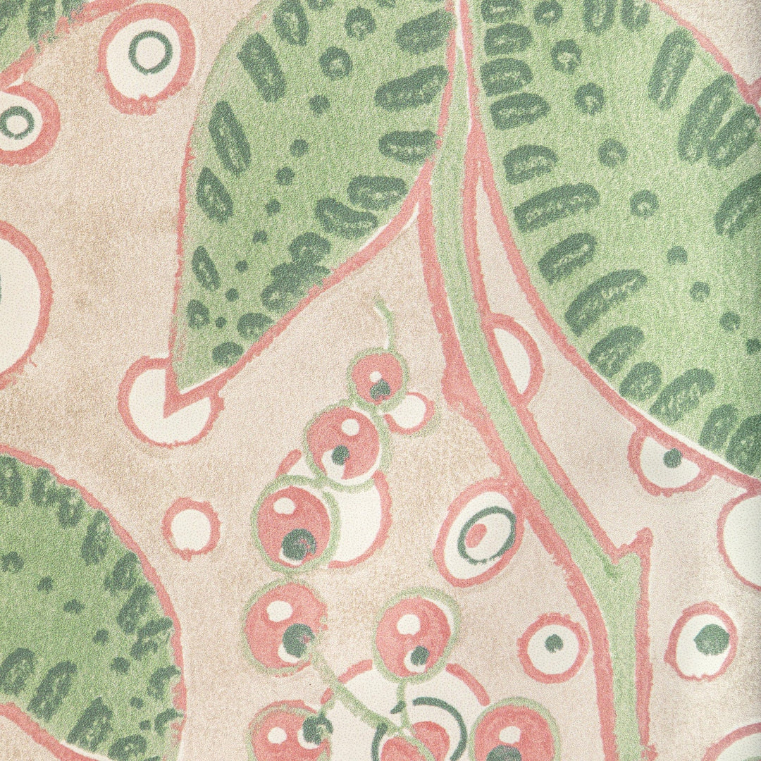 Putnam Wallpaper Green/Rose