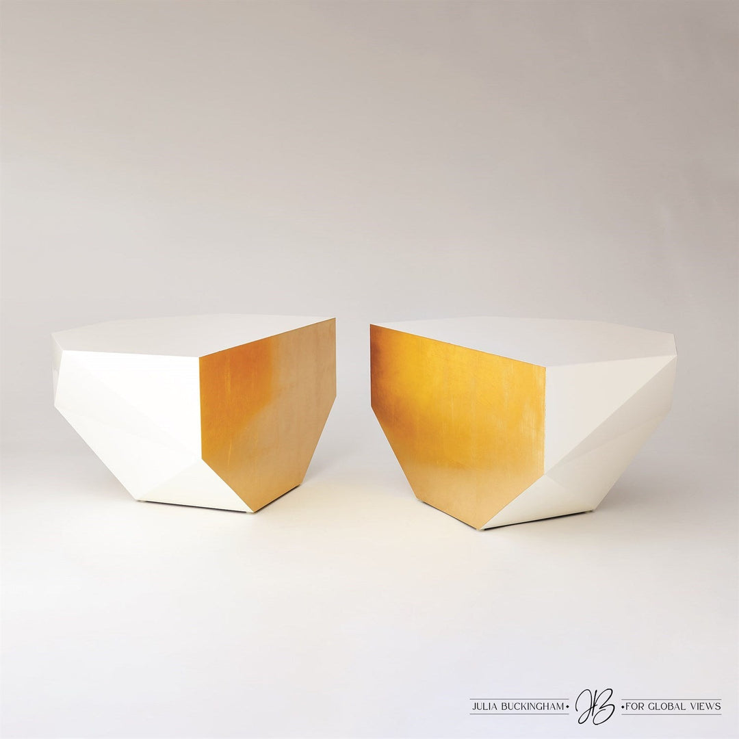S/2 Gema Coffee Tables-Ivory/Gold