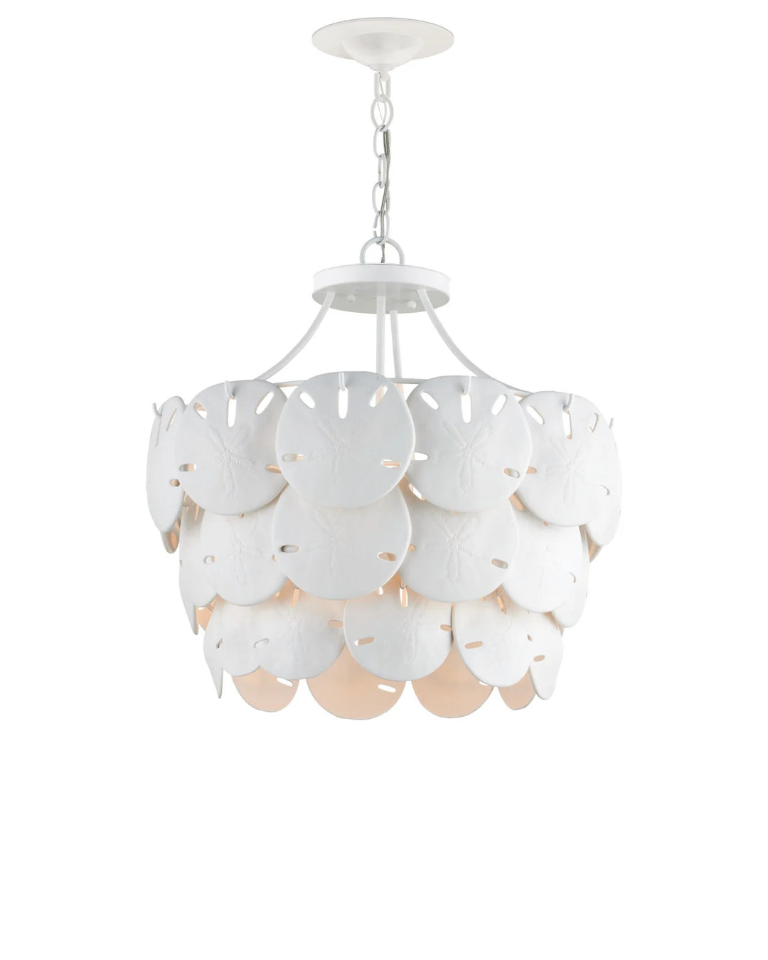 Tulum Medium White Chandelier