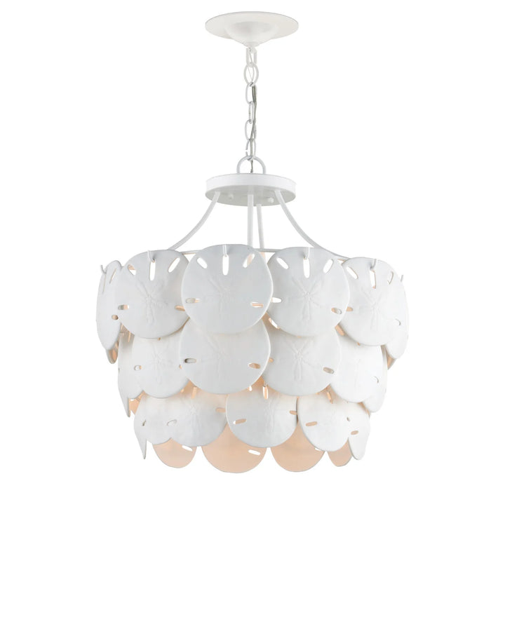 Tulum Medium White Chandelier