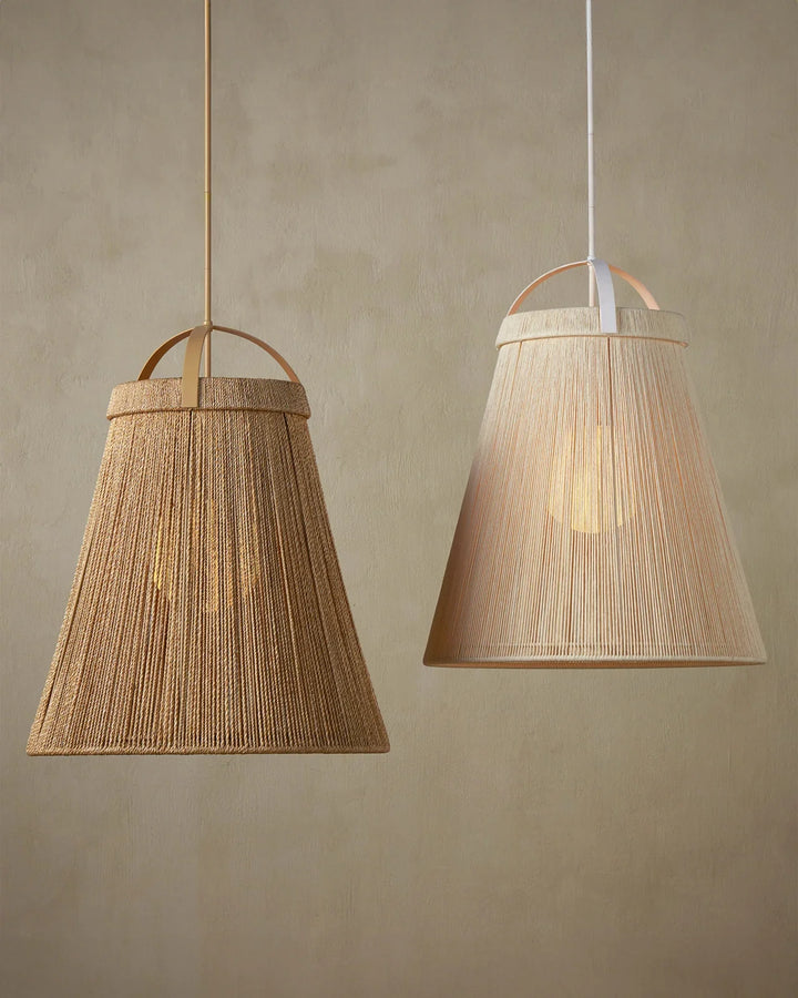 Parnell Large White Pendant