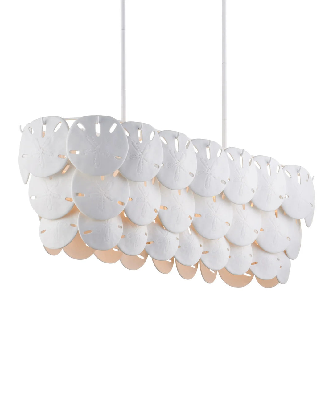 Tulum Oval White Chandelier