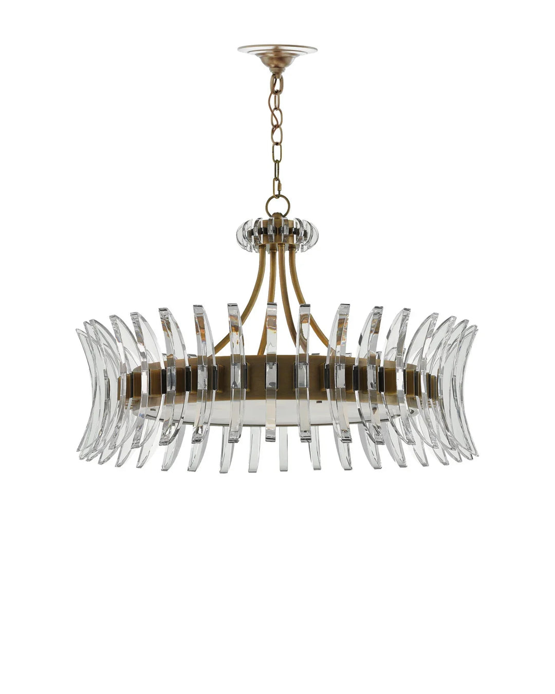 Coquette Large Brass Chandelier