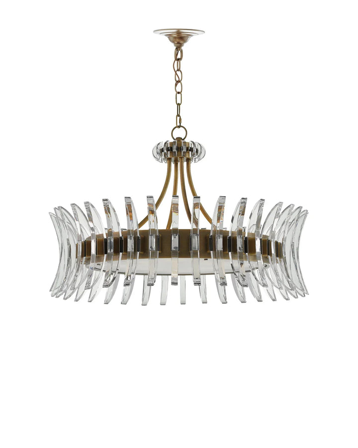Coquette Large Brass Chandelier