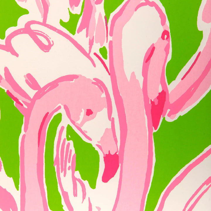 Pink Colony Wallpaper - Green/Pink