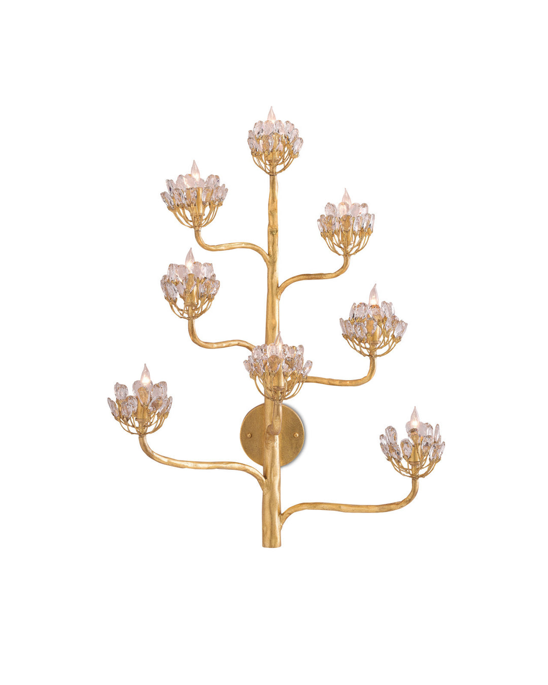 Agave Americana Gold Wall Sconce