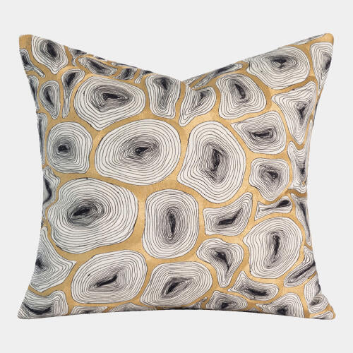 Agate Pillow Black/Gold