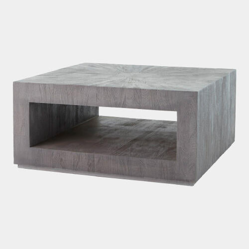 Driftwood Square Coffee Table Gray