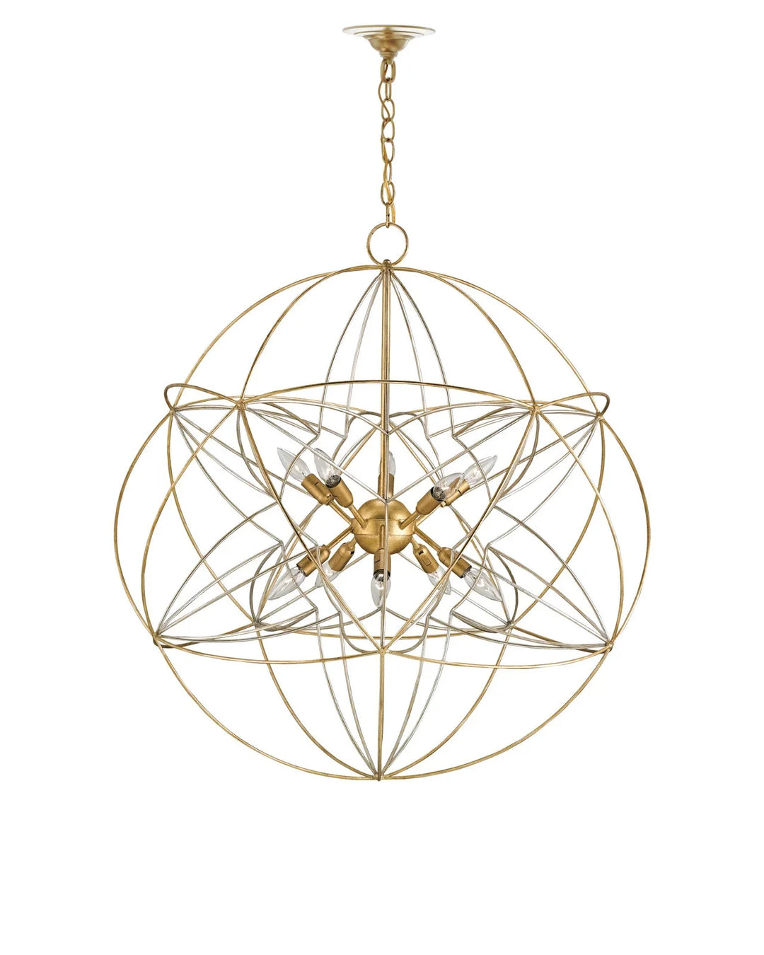 Zenda Gold Orb Chandelier