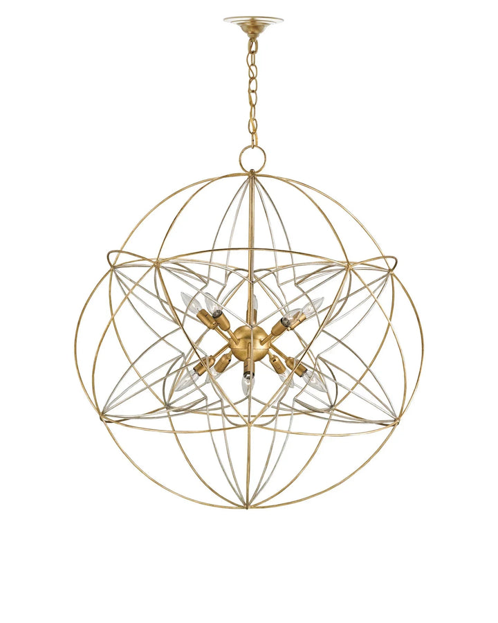 Zenda Gold Orb Chandelier