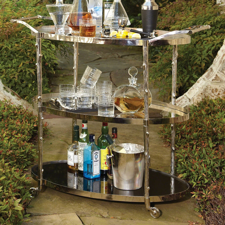 Arbor Bar Cart - Nickel